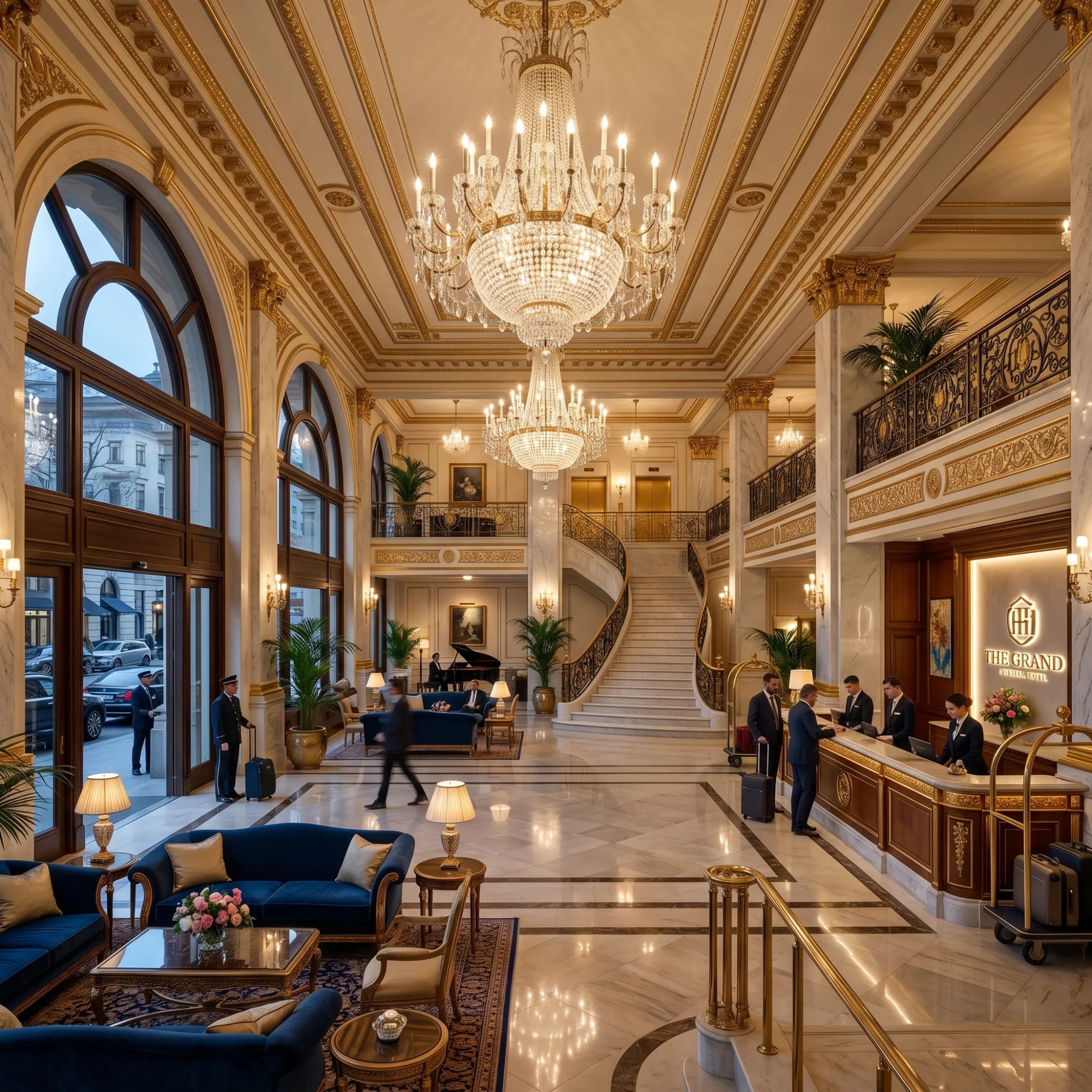 Cafe interior with counter and seating