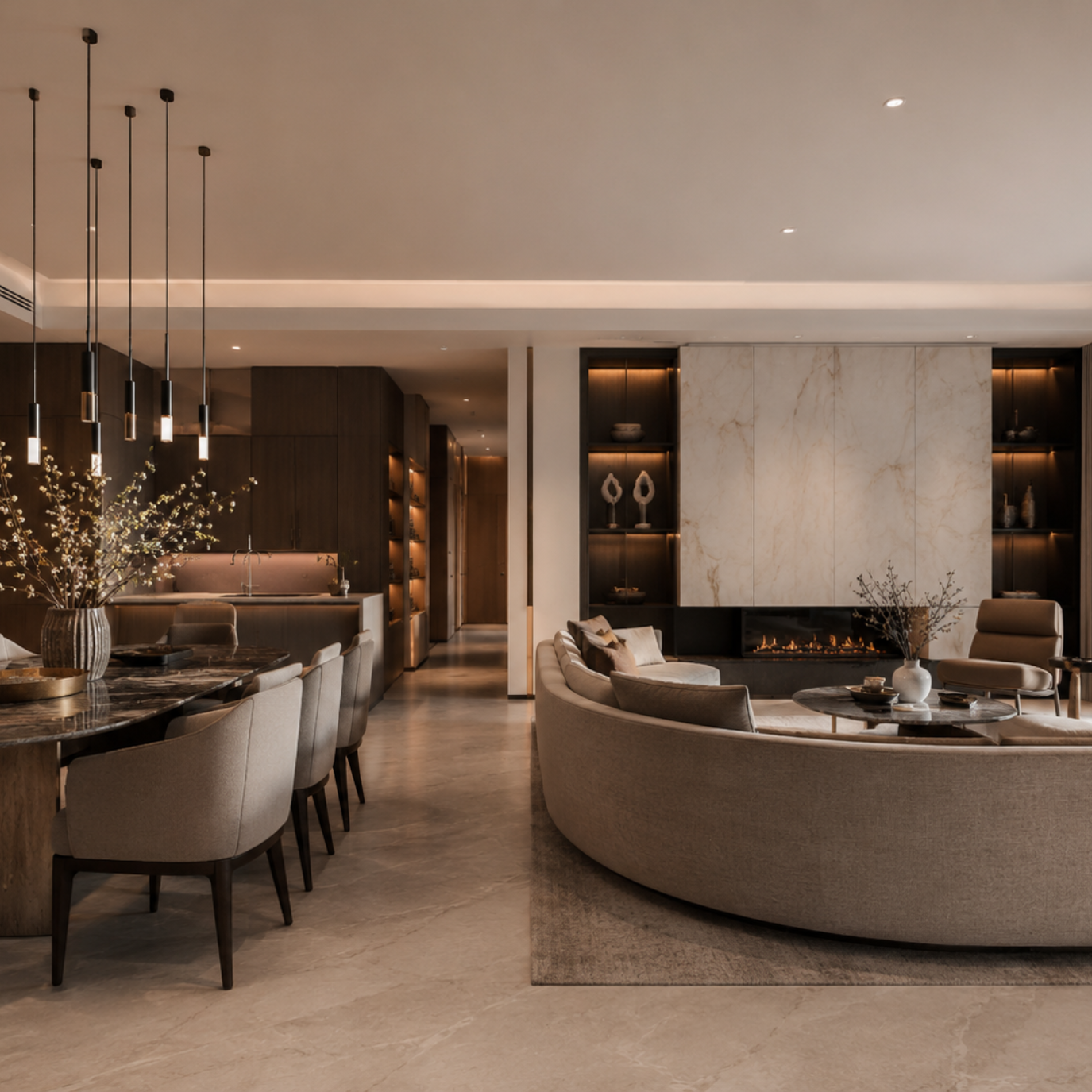 Residential living room interior