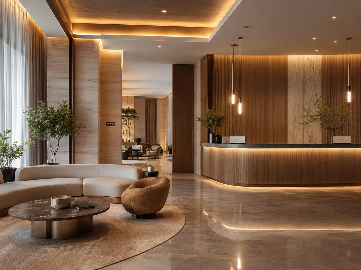 Hospitality restaurant interior